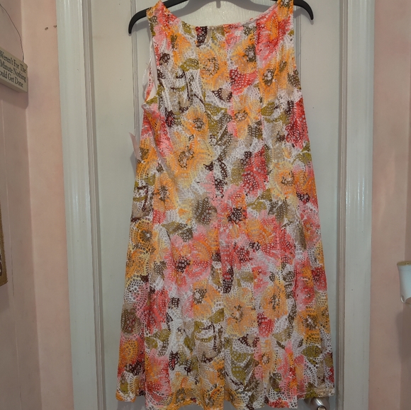 Perceptions NY Petite Lace Coral Dress NWT - Picture 7 of 10